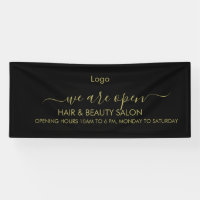 Golden and Black Beauty Salon