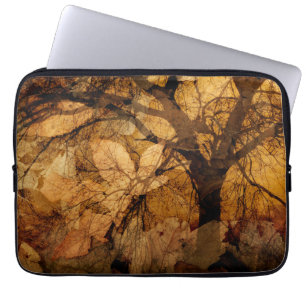 Golden and Brown Leaves Merritt Island, FL Laptop Sleeve