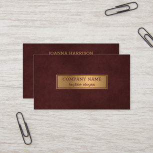 Golden And Red Business Card