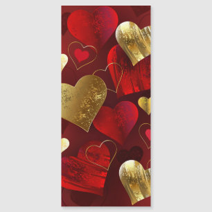 Golden and red valentines