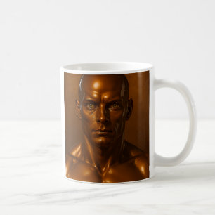 golden android coffee mug