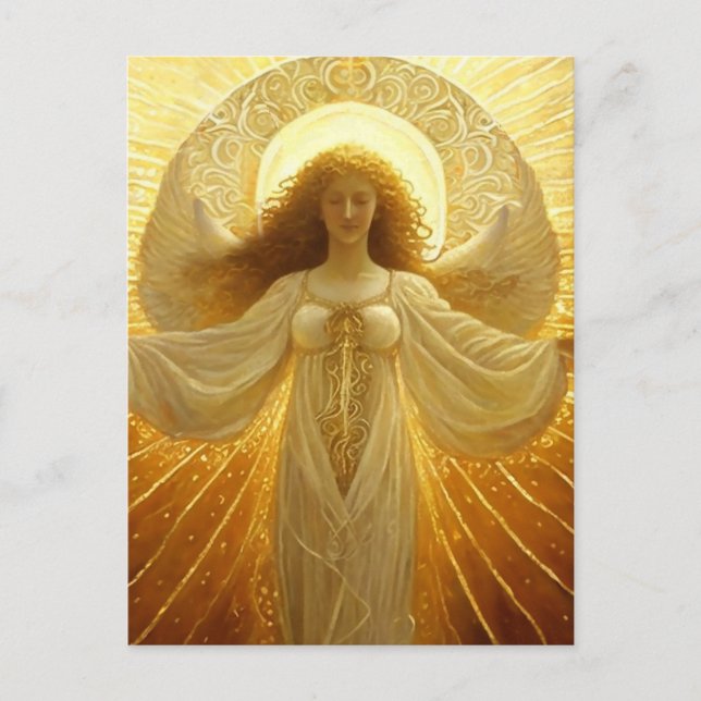 Golden Angel Awakening of Knowledge  Postcard (Front)