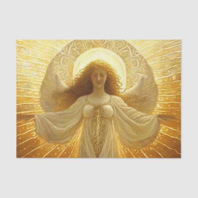 Golden Angel Awakening of Knowledge  Tissue Paper (Front)