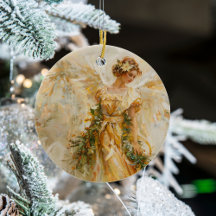 Golden Angel Christmas of Love Ornament