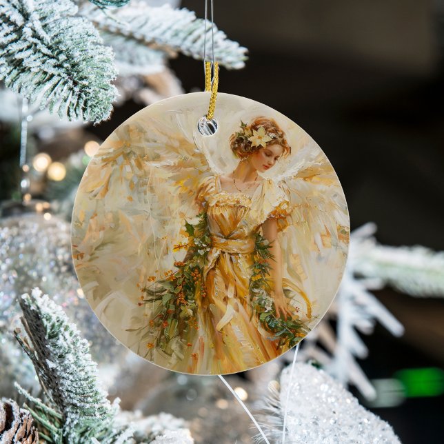 Golden Angel Christmas of Love Ornament (Creator Uploaded)