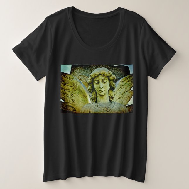 Golden Angel Plus Size T-Shirt (Design Front)