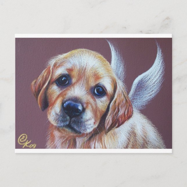 Golden angel postcard (Front)