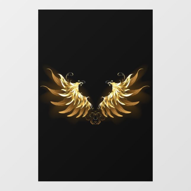 Golden Angel Wings on Black background (Sheet)