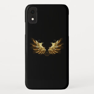 Golden Angel Wings on Black background Case-Mate iPhone Case