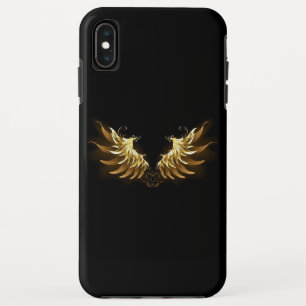 Golden Angel Wings on Black background Case-Mate iPhone Case