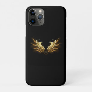 Golden Angel Wings on Black background Case-Mate iPhone Case