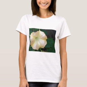 Golden Angels trumpet flower close up T-Shirt