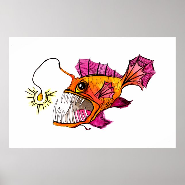 Golden Anglerfish Poster (Front)