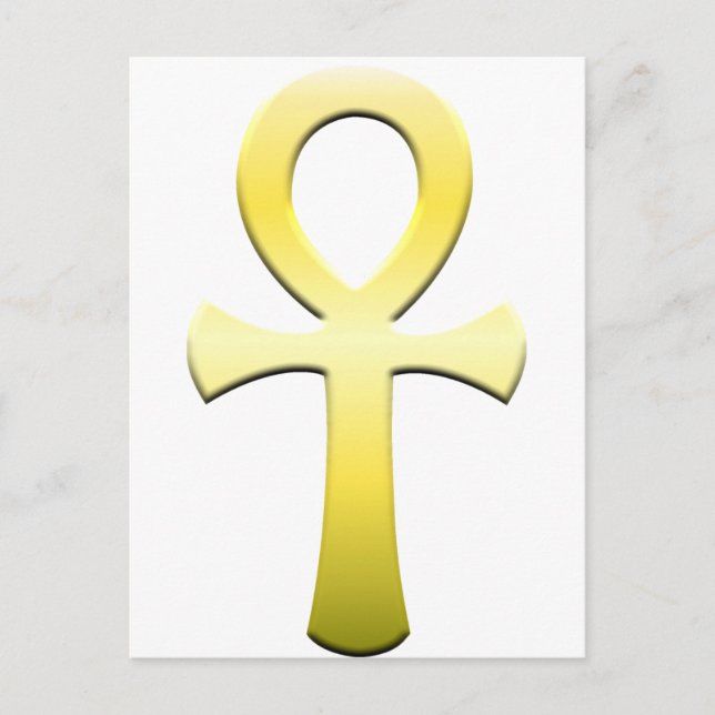 Golden Ankh Postcard (Front)