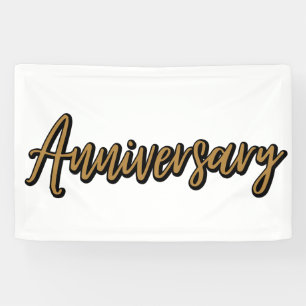 Golden Anniversary 2.5x4 Vinyl Banner