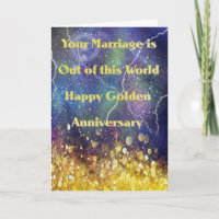 Golden Anniversary Card, Out of this World Magic