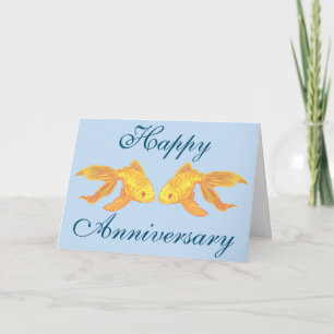 Golden Anniversary Fish Card