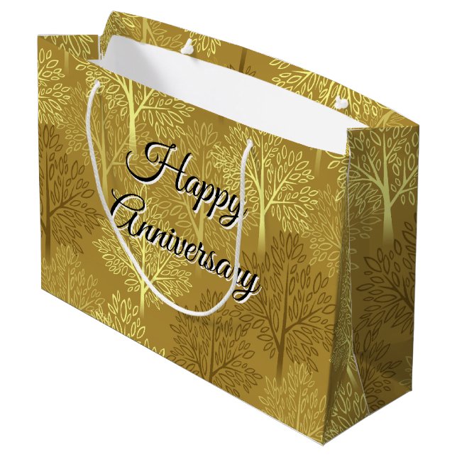 Golden Anniversary Gift Bag (Back Angled)