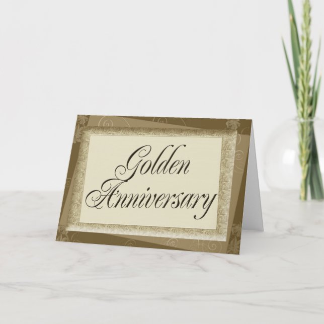 Golden Anniversary Invitation Cards (Front)