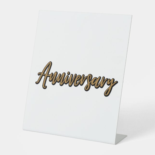 Golden Anniversary Pedestal Sign (Front)