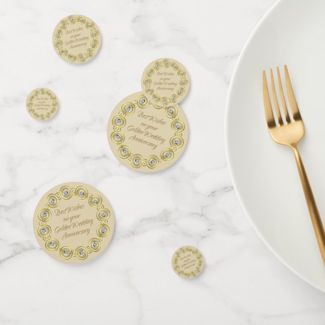Golden Anniversary Table Confetti (Group)