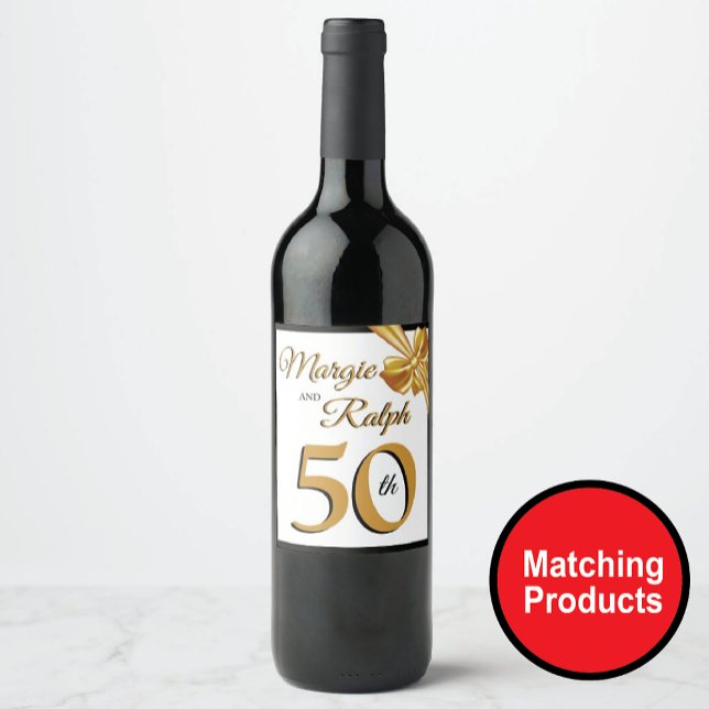 Golden Anniversary  Wine Label (Creator Uploaded)