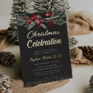 Golden Annual Christmas Party Celebration Gold