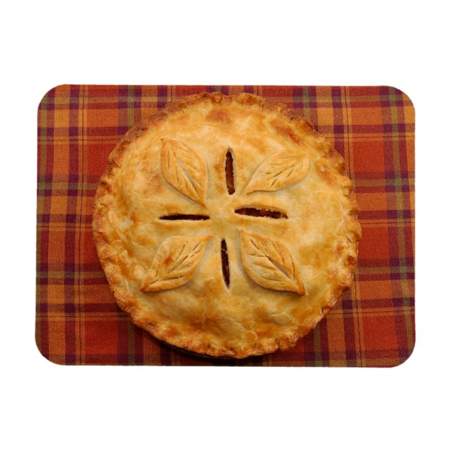 Golden apple pie magnet (Horizontal)