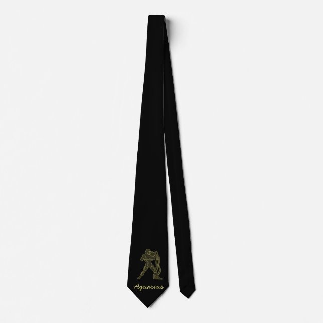 Golden Aquarius Tie (Front)