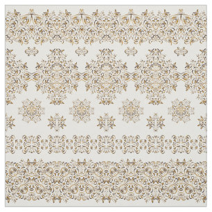 Golden arabic pattern fabric