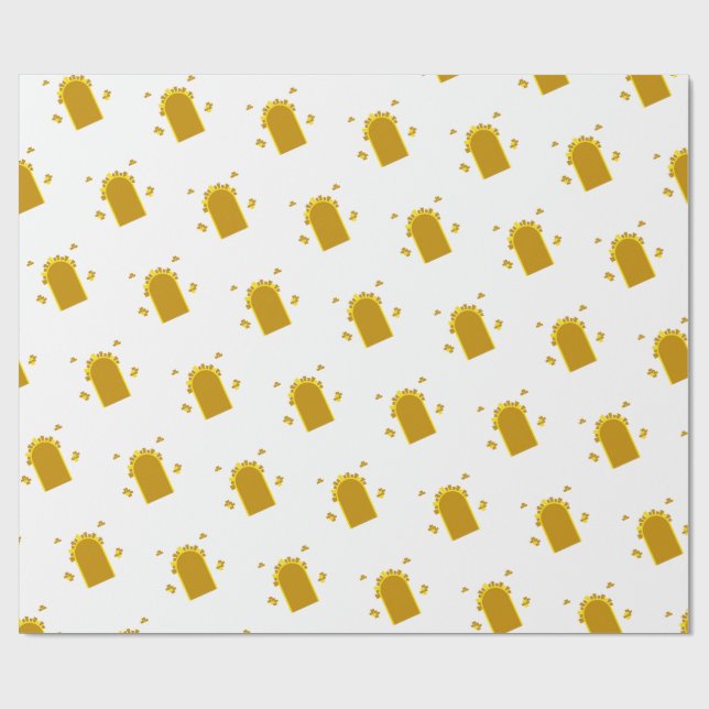 Golden Arch Magic Pattern Wrapping Paper (Flat)