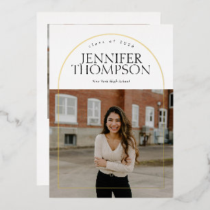 Golden Arch Minimalist Modern Graduation