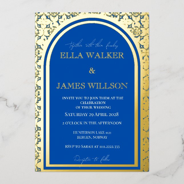 Golden Arch Regal Blue (Retro-Dotted) (Front)