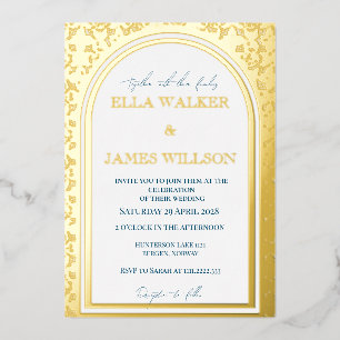 Golden Arch Regal Wedding (Retro-Dotted)
