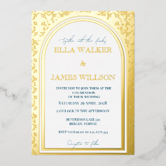Golden Arch Regal Wedding (Retro-Dotted)