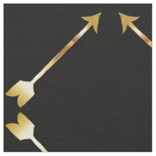 Golden Arrow Fabric,Black Fabric