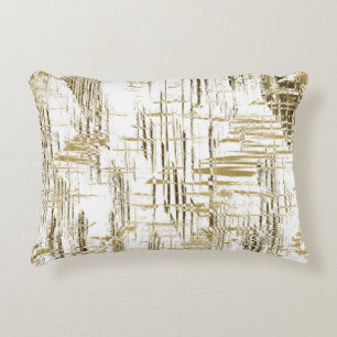 Golden Art Deco Decorative Cushion