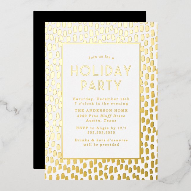 Golden Art Deco Holiday Party (Front/Back)