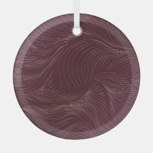Golden Art Deco: Luxury Vintage Wallpaper Glass Tree Decoration