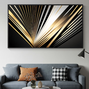 Golden Art Deco Radiance Poster
