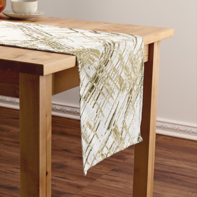 Golden Art Deco Short Table Runner (In Situ)