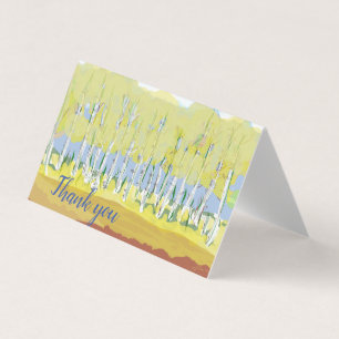 Golden Aspens thank you card