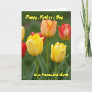 Golden Aunt Mothers Day Card