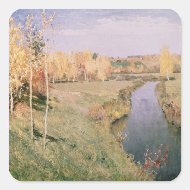 Golden Autumn, 1895 Square Sticker (Front)