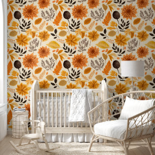 Golden Autumn Bloom Wallpaper