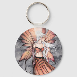 Golden Autumn Fairy Key Ring