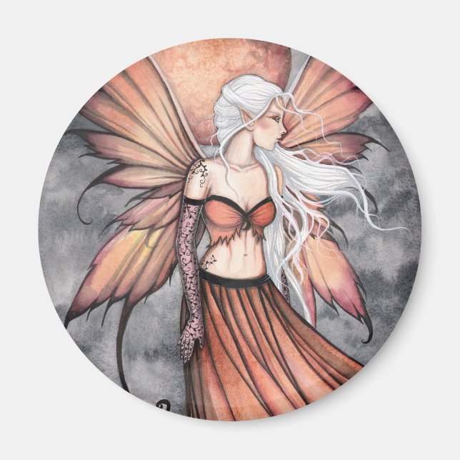 Golden Autumn Fairy Magnet (Front)