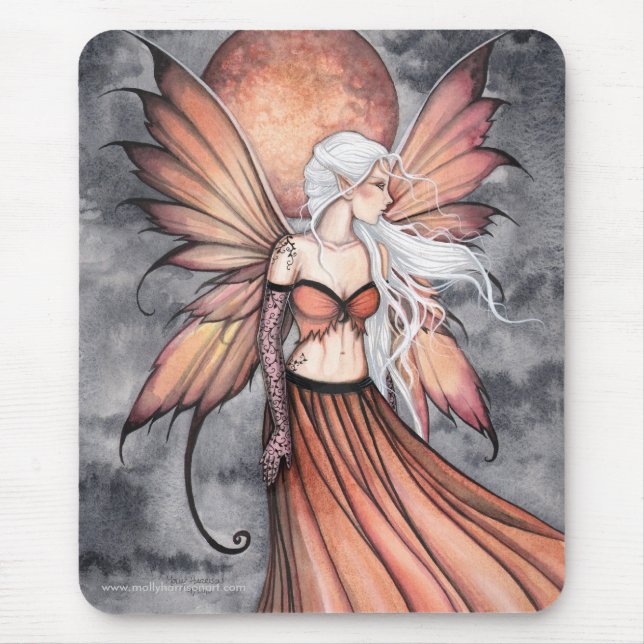 Golden Autumn Fairy Mousepad (Front)