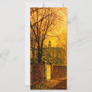 Golden Autumn John Atkinson Grimshaw Card