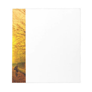 Golden Autumn John Atkinson Grimshaw Notepad